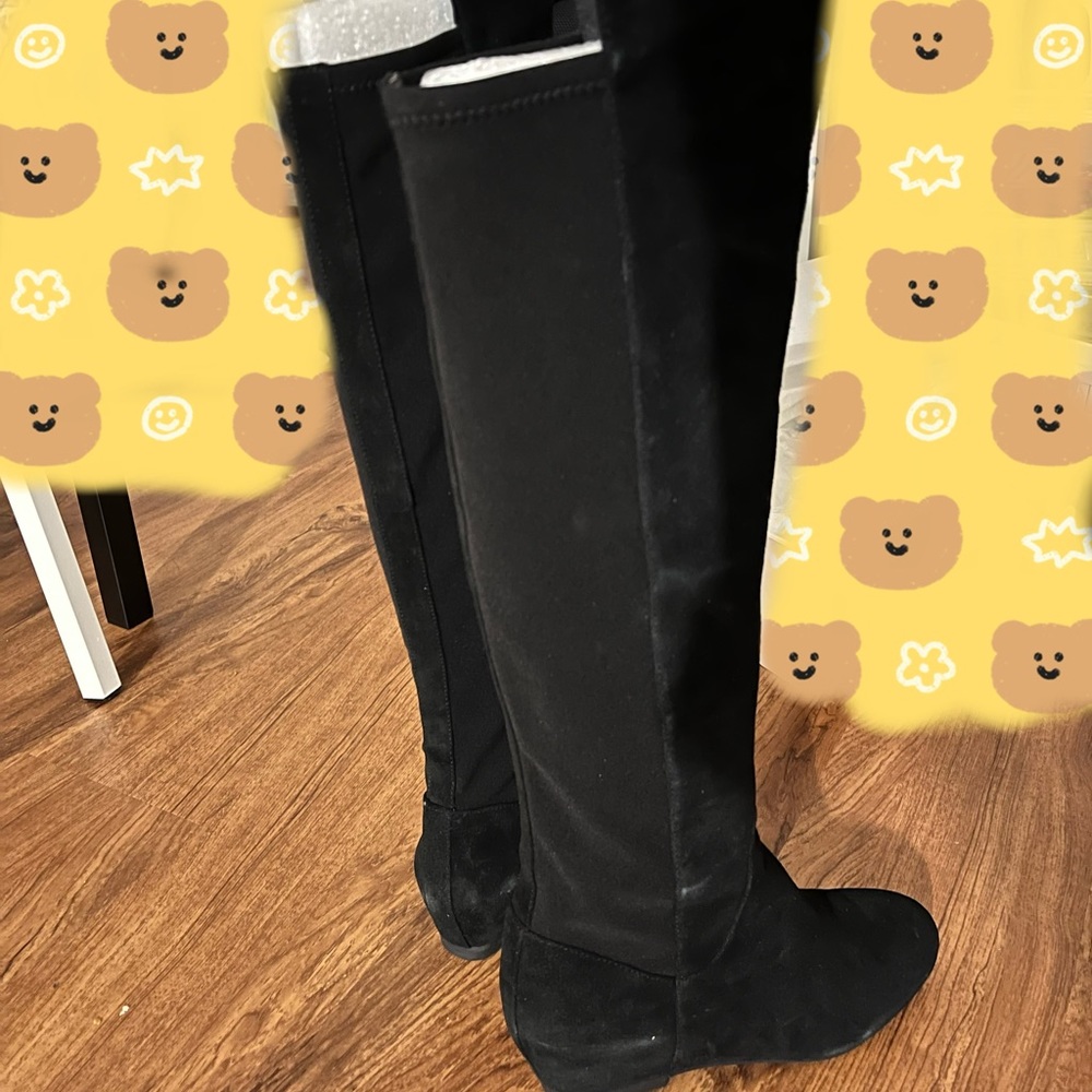 Nine West Over the Knee Black medium heeled Boot